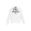 Y-3 Свитшот с фирменным логотипом на спине, мужские топы, белый DY7158