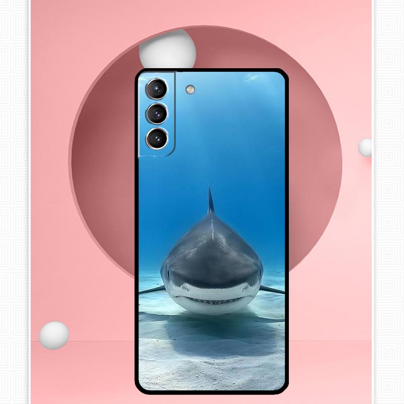 Shark Ocean Fish Case For Samsung Galaxy S24 S23 Ultra S22 S20 FE S21 FE Note 10 20 S8 S9 S10 Plus Cover