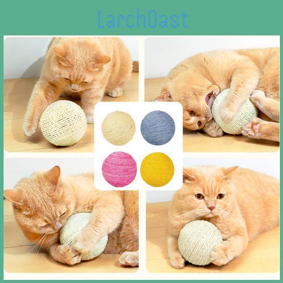 Sisal Toy Cat Interactive Cat Scratching Ball Toy Biteresistant Pet Toy For Stress Relief And Exercise