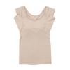 Hinna Deodorizing Cotton Heavy Sweat French with Nude Beige Innerwear, Absorbing, Sleeve, Cups, L-LL Size,