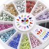 Fashion Mixed Color Water Drop DIY Nail Art Tips Manicure Decoration Wheel Nail Care