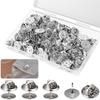 Butterfly Tack Badge Fastener Butterfly Type 50 Sets Pin Badge Metal Fittings Needle Rest Clutch Pinlock Clasp Lapel Pin Safety Pin Easy To Install