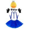 5Pcs Costume Accessories Adult Men Women Cosplay Party Set Hat Eyes Gloves Set