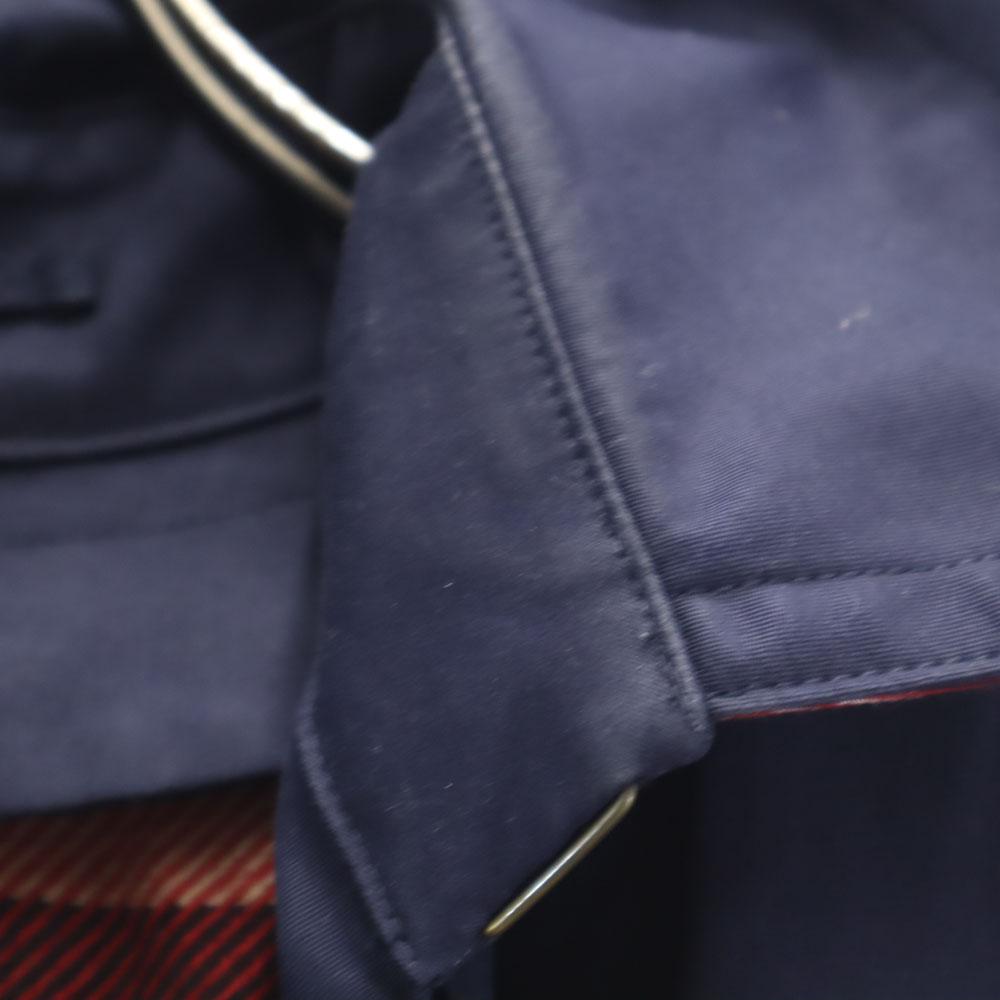 BLUE LABEL CRESTBRIDGE Sanyo Shokai тренч с подкладкой 36 Темно-синий 2WAY Женский Б/У