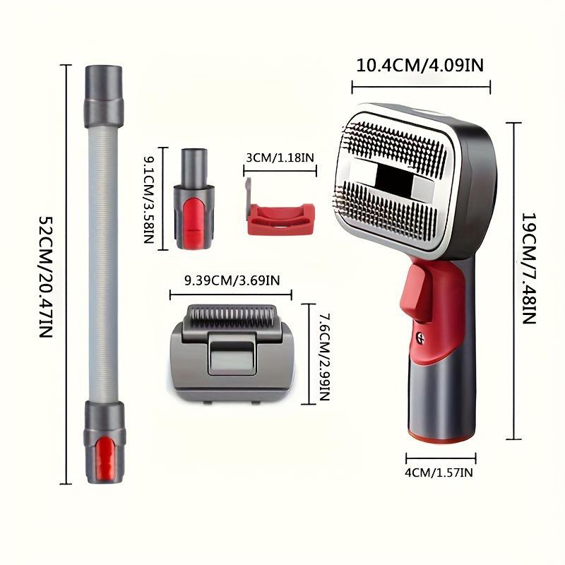 Насадка для ухода за шерстью домашних животных, совместимая с Dyson: Электрическая машинка для стрижки и расческа для собак и кошек