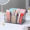 Держатель для кистей для макияжа Органайзер для макияжа Коробка для хранения косметики Помада Карандаш для бровей Подставка для дисплея Акриловая прозрачная коробка