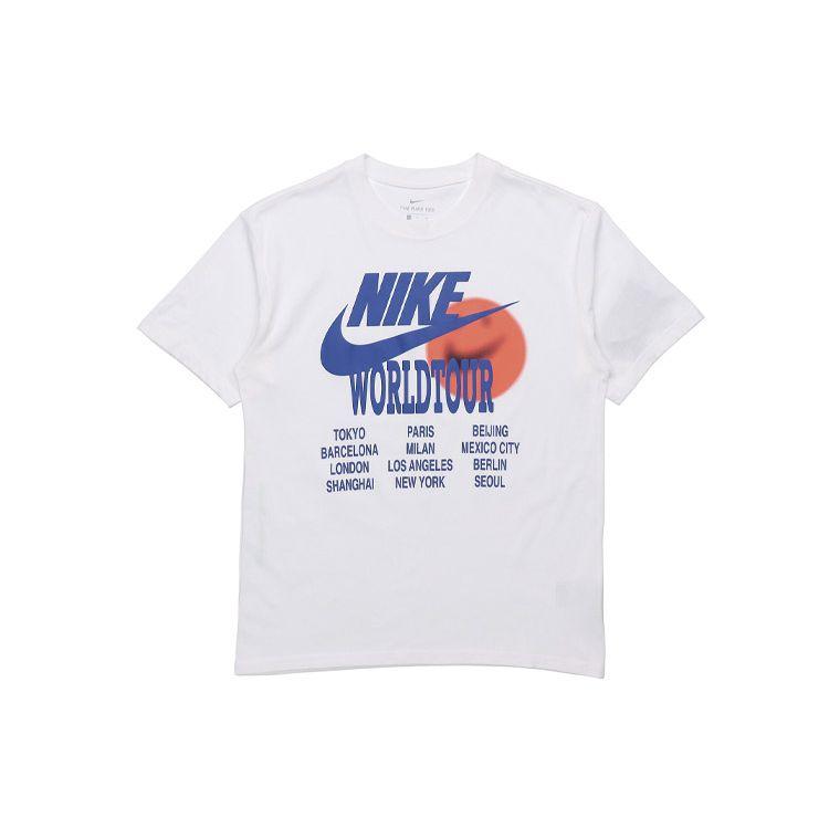 Nike Sportswear Graphic Print Short Sleeve T-Shirt Men Tops White DA0938-100