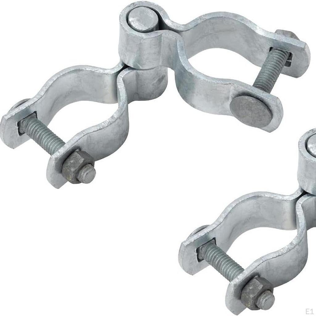 2 Sets 1-3/8 Chain Link Fence Gate Hinge Kit Rustproof Nut & Bolt Included Outdoor Hardware for