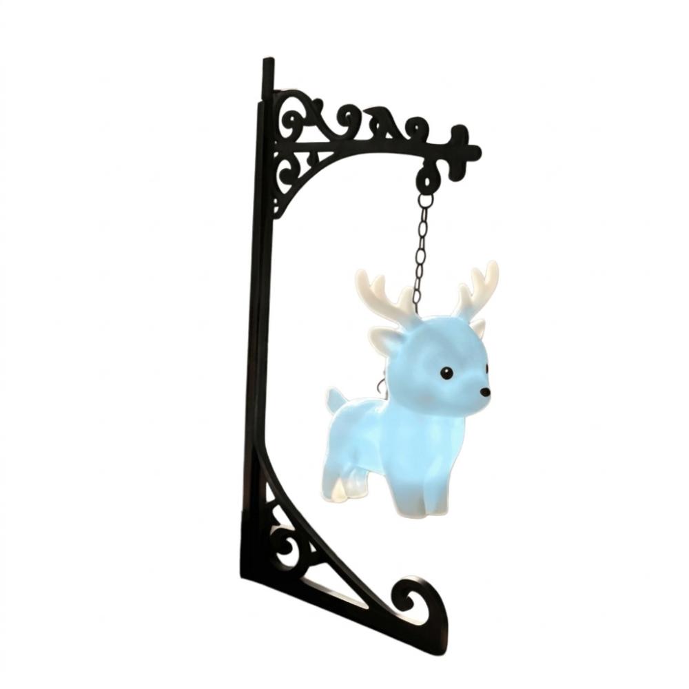 Wrought Iron Owl Bookshelf Lamp Vintage Bookend Shelf Lamp Reading Nook Light Birthday Gift