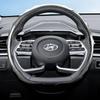 Подходит для Hyundai Чехол на руль с текстурой под карбон Защелкивающийся Волнообразный Спортивный дизайн Elantra N Sonata Ioniq 5 5N 6 9 Venue Kona Santa