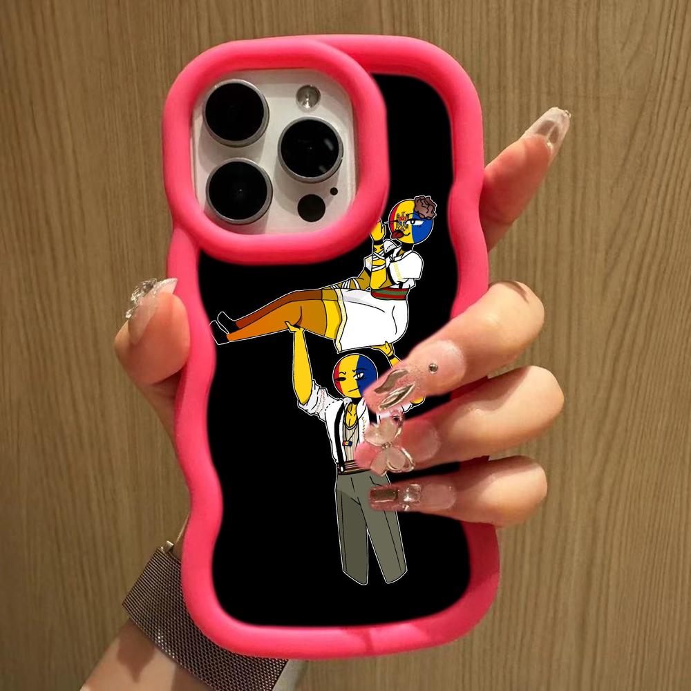 Ae94 Республика Молдова Флаг защитные чехлы для телефонов Samsung S24 Plus S23 Ultra A14 A55 A06 Honor X9b Motorola OnePlus Big Wave TPU задняя крышка