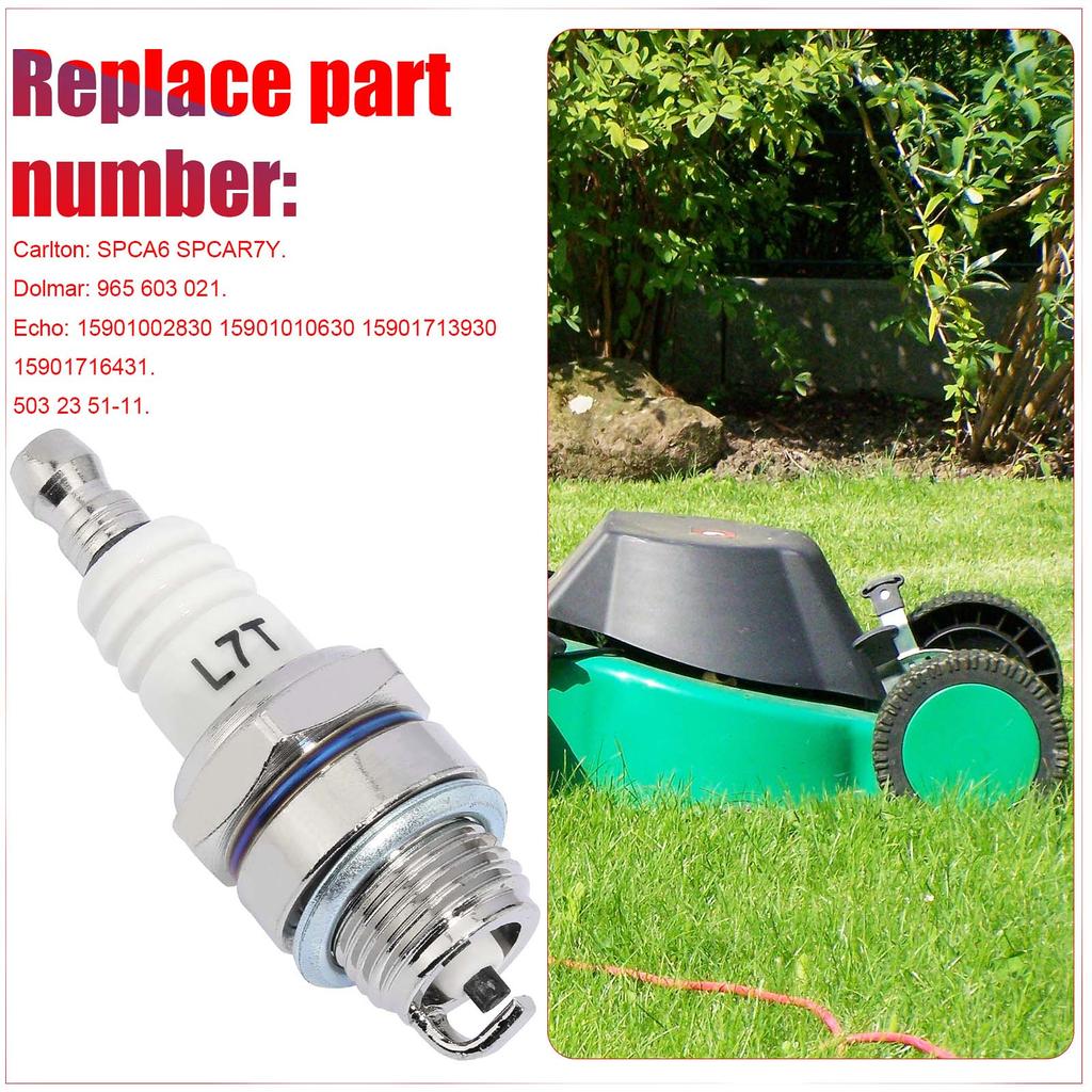 10Pc Spark Plug L7T for 33cc 43cc 47cc 49cc 2-Stroke Pocket Bike ATV Trimmer Blower Chainsaw Brushcutter Echo Wacker Kawasaki