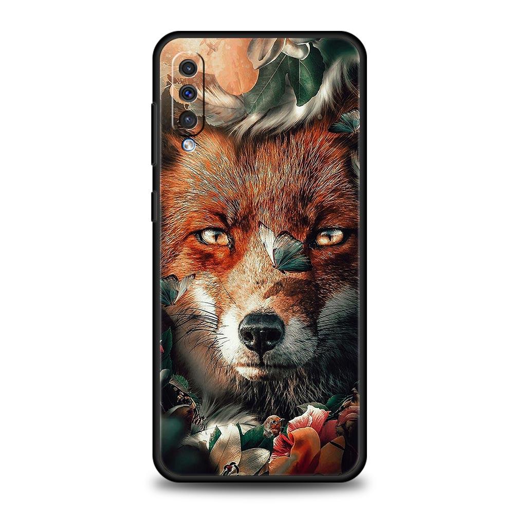 Чехол для телефона Samsung Galaxy A52 A14 A50 A70 A10S A30 A40 A20S A20E A02S A12 A22 A72 A32 5G A04s милый красный лис подарок мягкий чехол