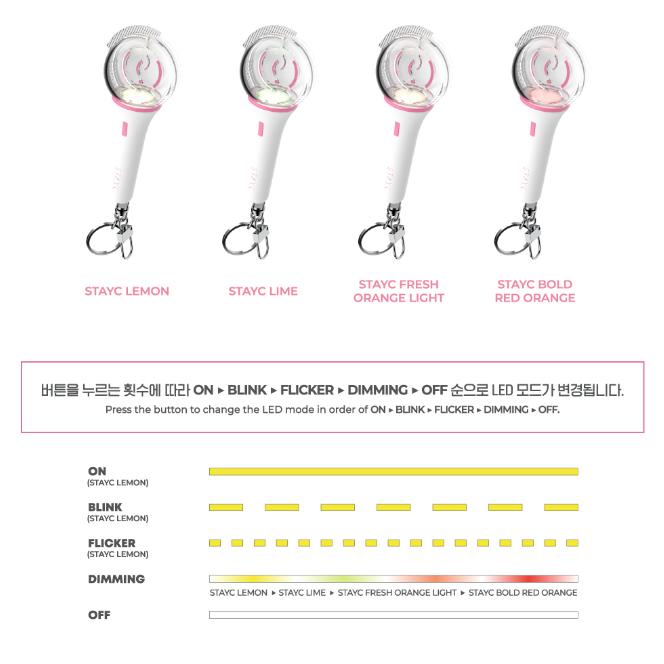 STAYC Mini Light Stick Key Ring