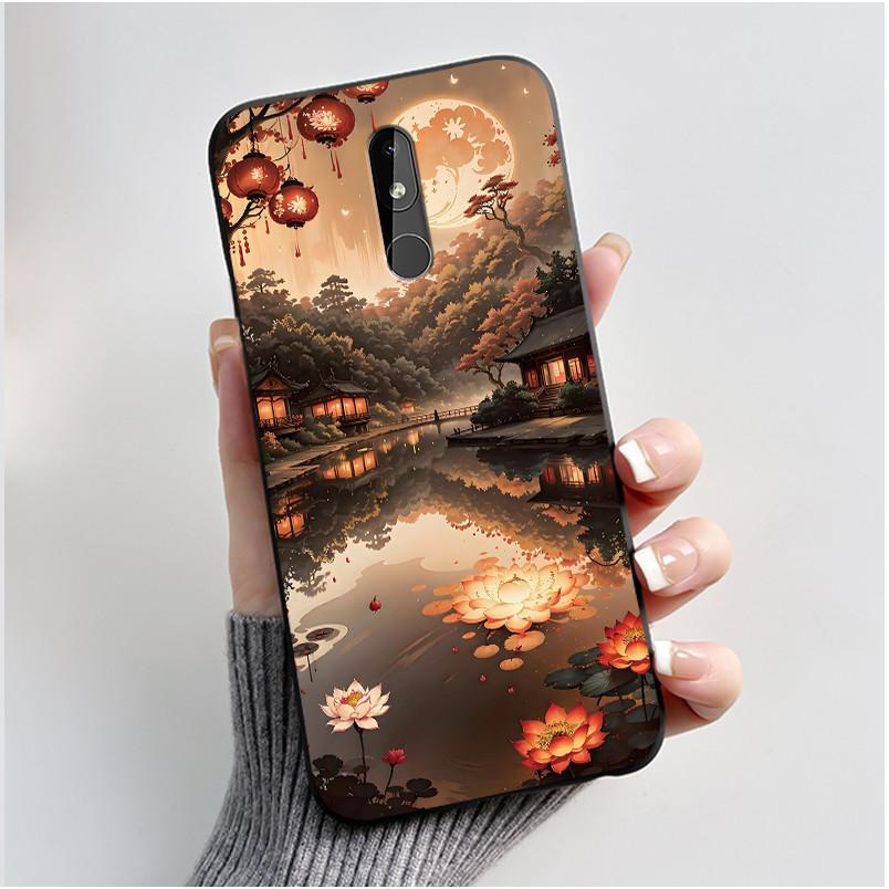 Матовый мягкий чехол из ТПУ для Nokia 3.2 4.2 3.1 Nokia3 Чехол для телефона Роскошный Милый Любовь Кролик Забавный Черный Силиконовый Ультратонкая Задняя крышка