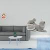 Фигурка-скульптура Кошка-мать из смолы, коллекционная, настольное украшение, декоративная статуэтка животного, на день рождения