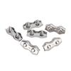 6pcs Duplex Wire Rope Clip Cable Clamps Stainless Steel Duplex 2‑Post Cable Clamp for Wire RopeM4