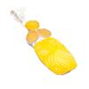 Yellow Aventurine Gemstone Handmade 925 Sterling Silver Jewelry Pendant 2.36" AH-5167