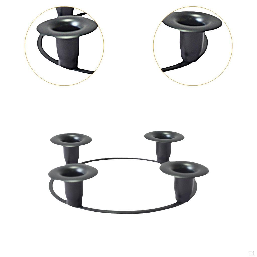 Candle Holder Centerpiece Decoration for 4 Candelabra Pillar Candles Candlestick Tealight Holders