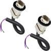 2Pcs License Plate Light Wire Harness Socket For 90-97 Ford Ranger F Super Duty