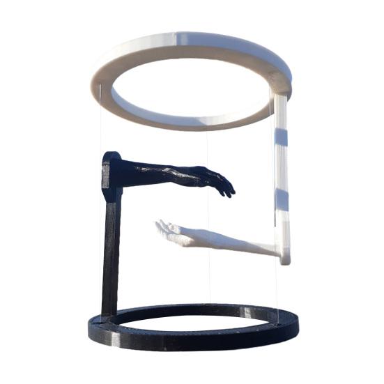 3D-печатное украшение-рука, бросающее вызов гравитации, Антигравитационная подвесная фигурка-статуэтка, Декор для дома, офиса, книжной полки, рабочего стола