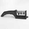 Stainless Steel Handheld Knife Sharpener Modern Multi-Stage Kitchen Tool for Quick and Efficient Sharpening