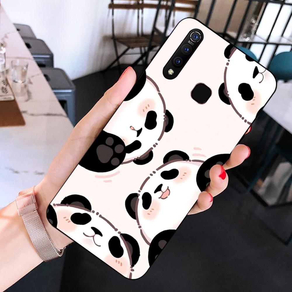 Anime Cute Panda Phone Case For Huawei Y9 6 7 5 Prime Enjoy 7s 7 8 plus 7a 9e 9plus 8E Lite Psmart Shell