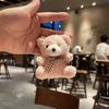 Cute Soft Stuffed Bear Key Chain Mini Teddy Bear Plush Keyrings Party Wedding Decoration Bag Charm Pendant Girls Gift