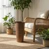 Retro Style Metal Flower Pot Vintage Buckets, Rustic Vases with Handles, Floral Containers, Wide Balcony Arrangement Holder Mouth Plant Display