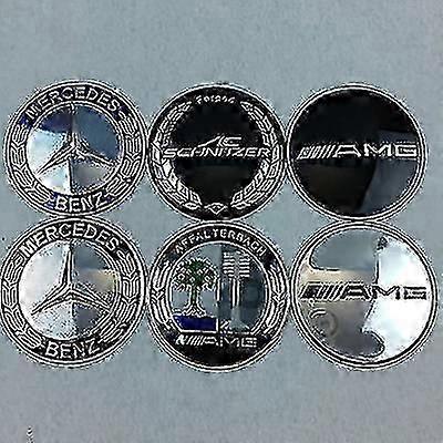 New Arrival Modified Hub Sticker: 65mm Hub Center Cover Sticker for Land Rover - Pack of Four Black Items
