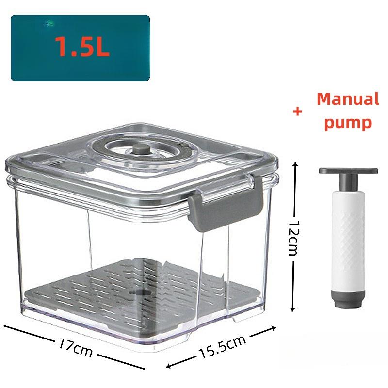 Vacuum 152575l Plastic Storage Box Comes With A Manual Pump Sealed For Freshness And A Storage Container With Storage Time