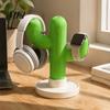 Charging Cable Storage Tray Cactus Headphone Stand And Watch Holder, Desktop Organizer with Headset Tray, 3D Printed Display Rack for Earphones Smart
