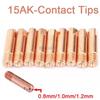 15AK Welding Gun Accessories Set: Nozzle Protective Cover, Conductive Nozzle - 13PCS