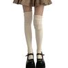 Slouch Thigh High Socks Women Stretchy Over-the-knee Scrunch Socks Long Over Knee Stockings for Boots Skirts Party Dating Street Wear