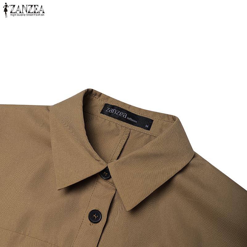 ZANZEA Женские классические комбинезоны с коротким рукавом и свободного кроя