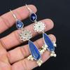 Friendship Day Sale Lapis Lazuli Stone Dangle Earrings Jewelry Sterling Silver