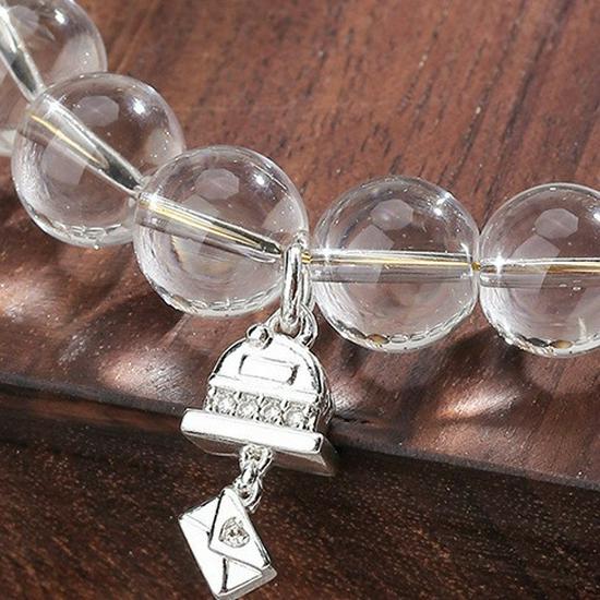 Браслет из белого и синего тигрового глаза Xiaohongshu - Новый китайский стиль, модный аксессуар