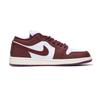 Jordan Air Jordan 1 Slip Resistant Abrasion Resistant Low Top Vintage Basketball Shoes Women's Burgundy DC0774-161(Team-SBOX)-Random packaging bags