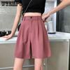 Summer Women's Large Size Suit Shorts High Waist Loose Fashion Shorts Wide Leg Shorts Casual Shorts Suit Shorts