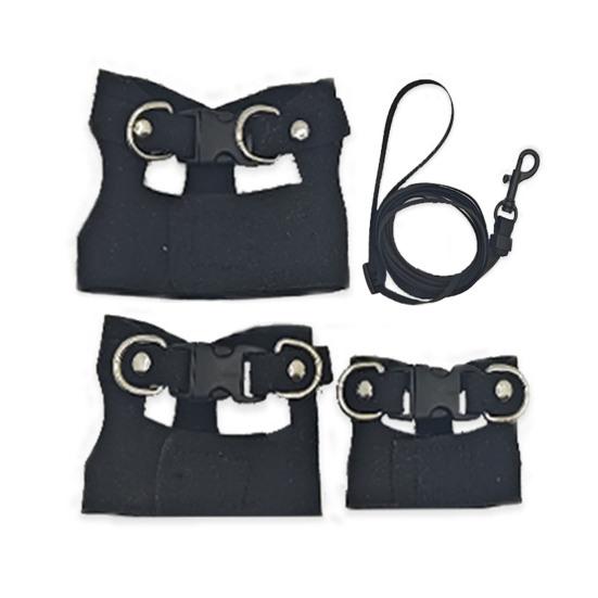 Комплект шлейки и поводка для бородатой агамы, шлейка из искусственной кожи для рептилий и ящериц с выдвижным поводком, трос для маленьких животных, аксессуары для прогулочного жилета