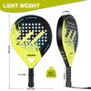 Ракетка для паделя для походов Теннисная ракетка для паделя из углеродного волокна Поверхность для тренировок в парке Легкий пенный сердечник из ЭВА с эффектом памяти Flex