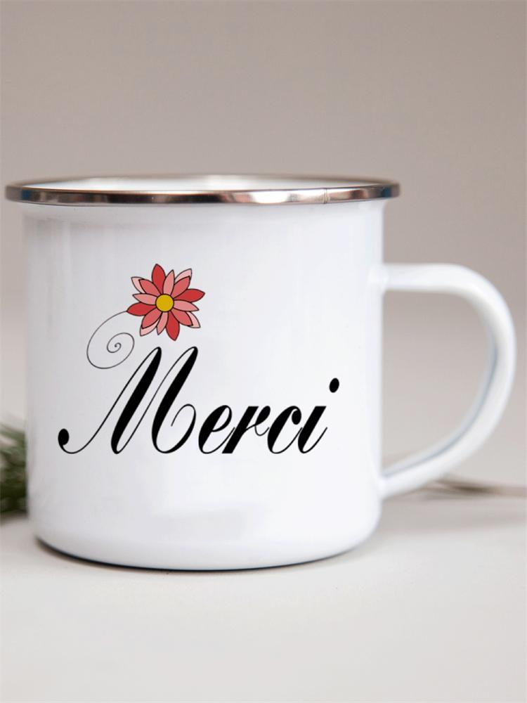 Французские цветочные эмалевые кружки с принтом креативные кружки для кофе кружка для молока вина пива напитка сока школьная ручка для дома посуда для питья подарки учителю