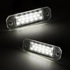 2Pcs Error Free White LED License Plate Light Number Plate Lamp For VW Transporter T5 2003-2015 T6 For Caddy 2004-2017