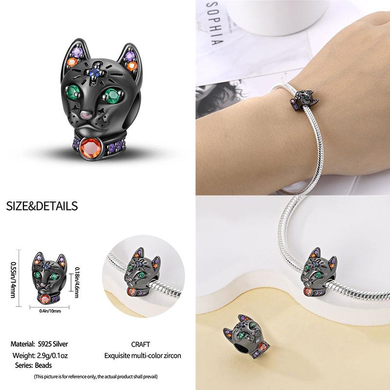 Original Owl Beads 100% 925 Silver Lucky Cat Elephant Charms Fit Original 925 Bracelet DIY Jewelry Making Women's Gift