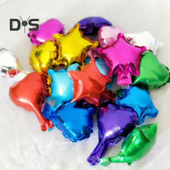 10 шт. достаточное количество пентаграмм фольгированные шары анти взрыв привлекательные сердечные праздничные шары аксессуары для дня рождения