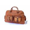 Bag Goat Leather Travel Luggage Messenger Duffel Gym Vintage Genuine
