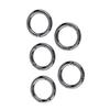 5PCS Zinc Alloy Carabiner Snap Hook Keychain with Spring Clip Design for Backpack Handbag Keyring Lightweight High Strength