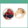 Spiderman Time Stone Adjustable Ring Avengers Gold Plated Fashion Jewelry