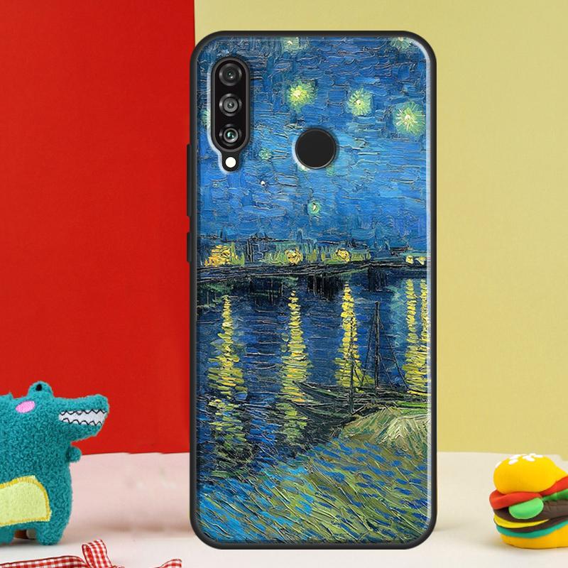 Звездная ночь Ван Гога Для Huawei Nova Y91 Y90 Y60 Y70 Y72 Y61 9 10 SE 12i 12s 11i 5T P60 Pro P20 P30 P40 Lite Чехол