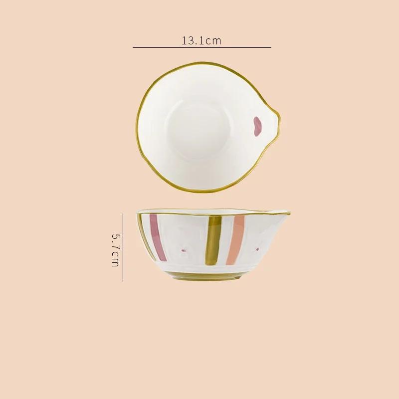 Изысканные рельефные керамические тарелки, симпатичные нестандартные салатницы, десертные миски, бытовые изысканные блюда, тарелка для стейка, уникальная столовая посуда